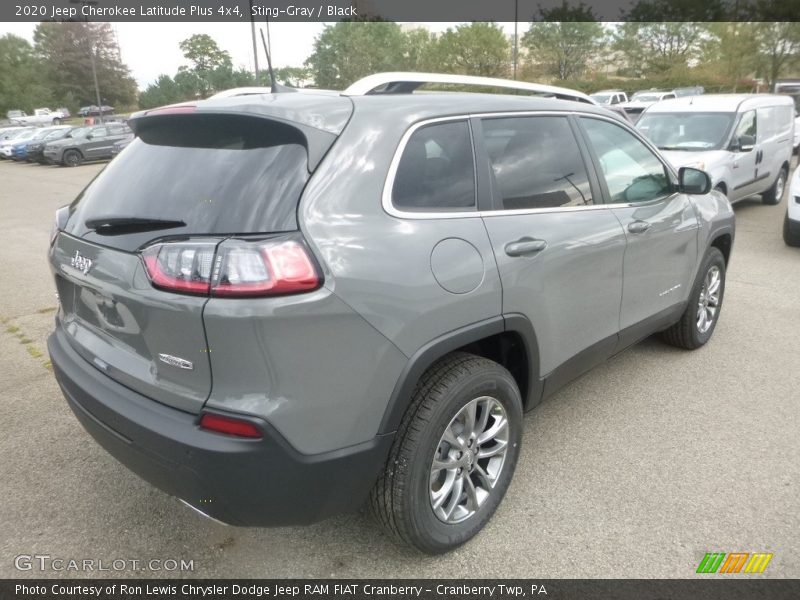 Sting-Gray / Black 2020 Jeep Cherokee Latitude Plus 4x4
