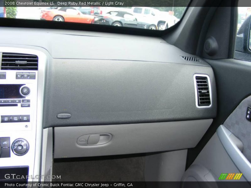 Deep Ruby Red Metallic / Light Gray 2008 Chevrolet Equinox LS