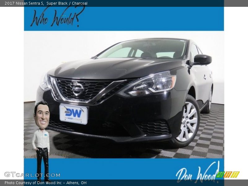 Super Black / Charcoal 2017 Nissan Sentra S