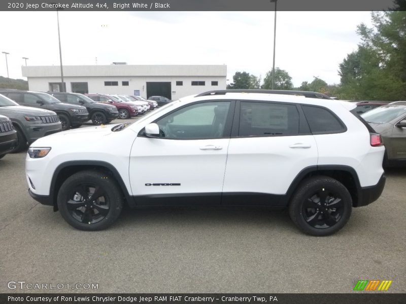 Bright White / Black 2020 Jeep Cherokee Altitude 4x4