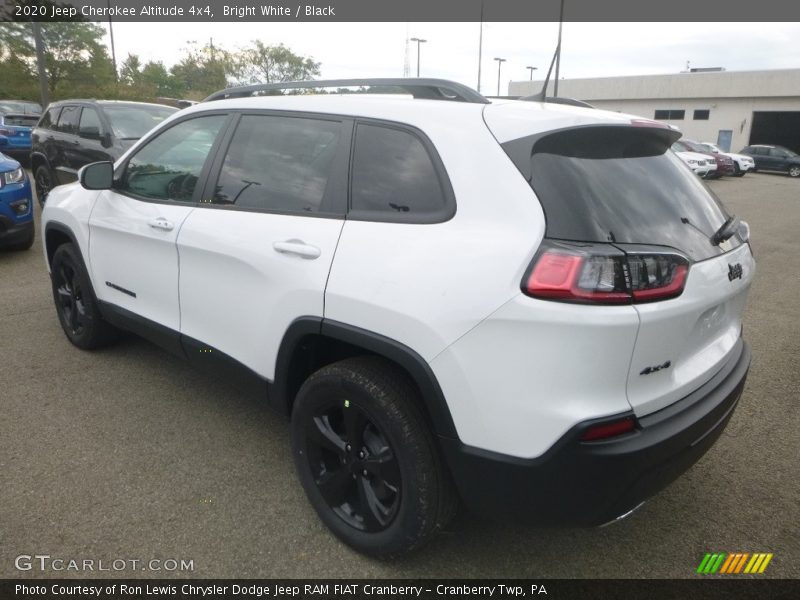 Bright White / Black 2020 Jeep Cherokee Altitude 4x4