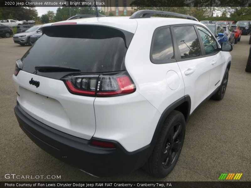 Bright White / Black 2020 Jeep Cherokee Altitude 4x4