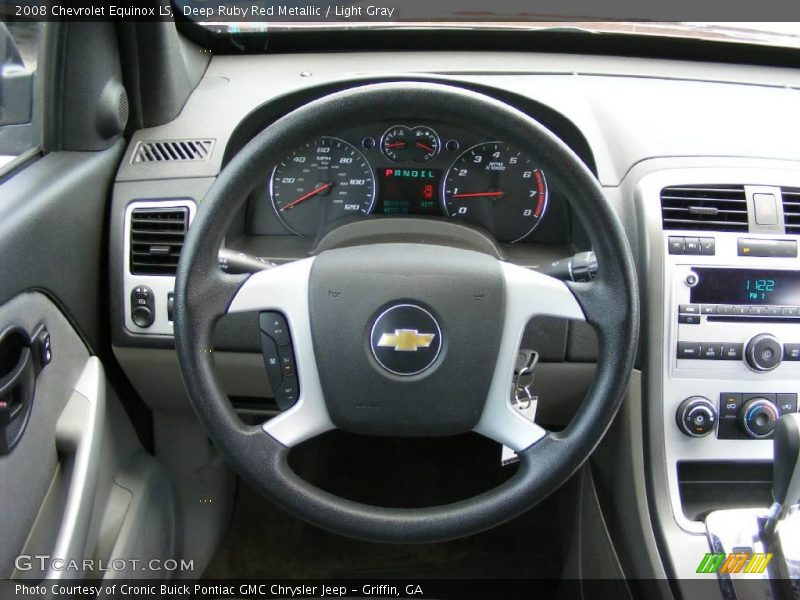 Deep Ruby Red Metallic / Light Gray 2008 Chevrolet Equinox LS
