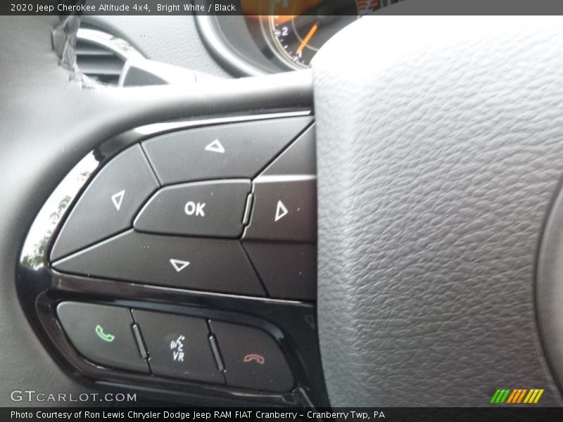 Bright White / Black 2020 Jeep Cherokee Altitude 4x4