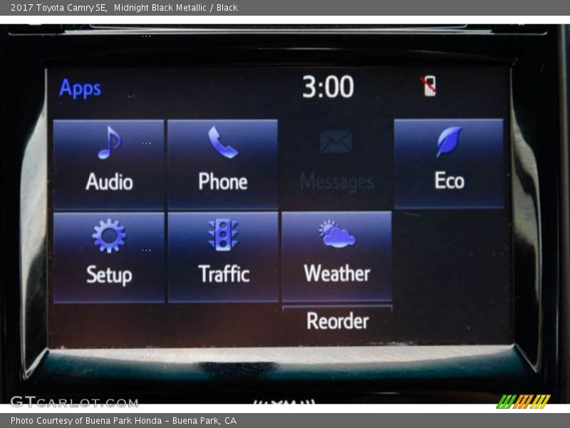 Midnight Black Metallic / Black 2017 Toyota Camry SE