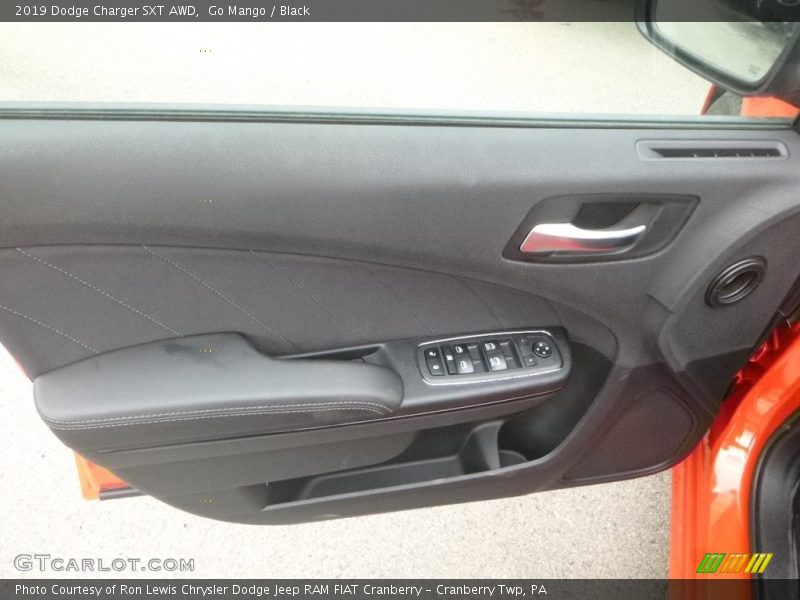 Go Mango / Black 2019 Dodge Charger SXT AWD