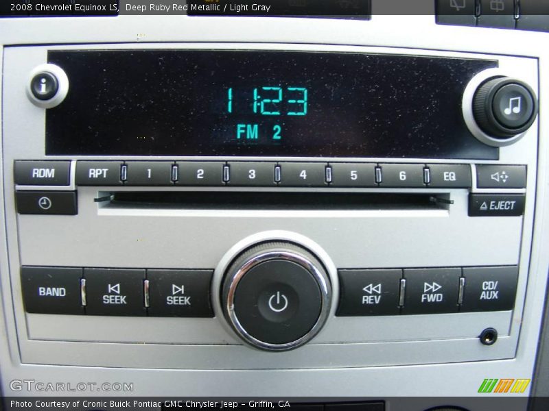 Deep Ruby Red Metallic / Light Gray 2008 Chevrolet Equinox LS