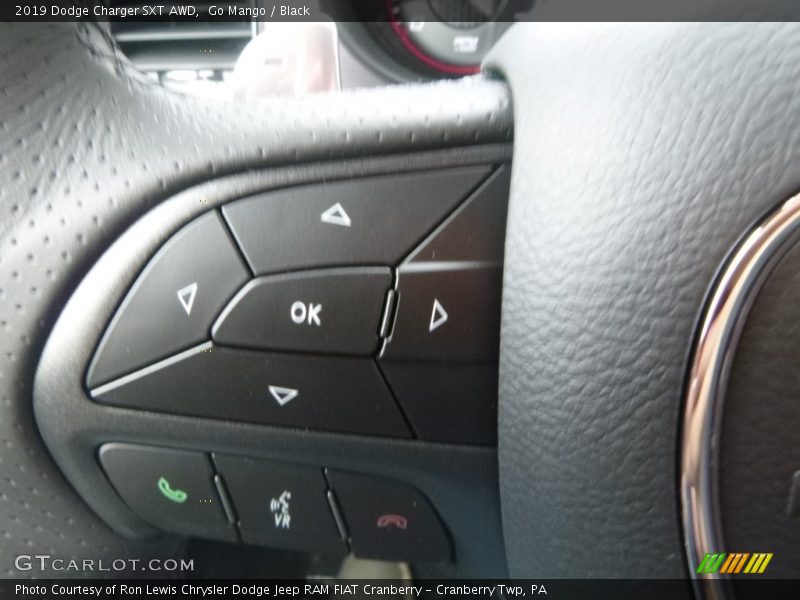 Go Mango / Black 2019 Dodge Charger SXT AWD