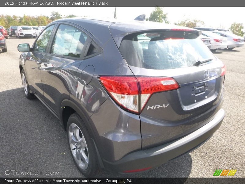 Modern Steel Metallic / Black 2019 Honda HR-V LX AWD