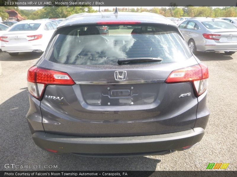 Modern Steel Metallic / Black 2019 Honda HR-V LX AWD