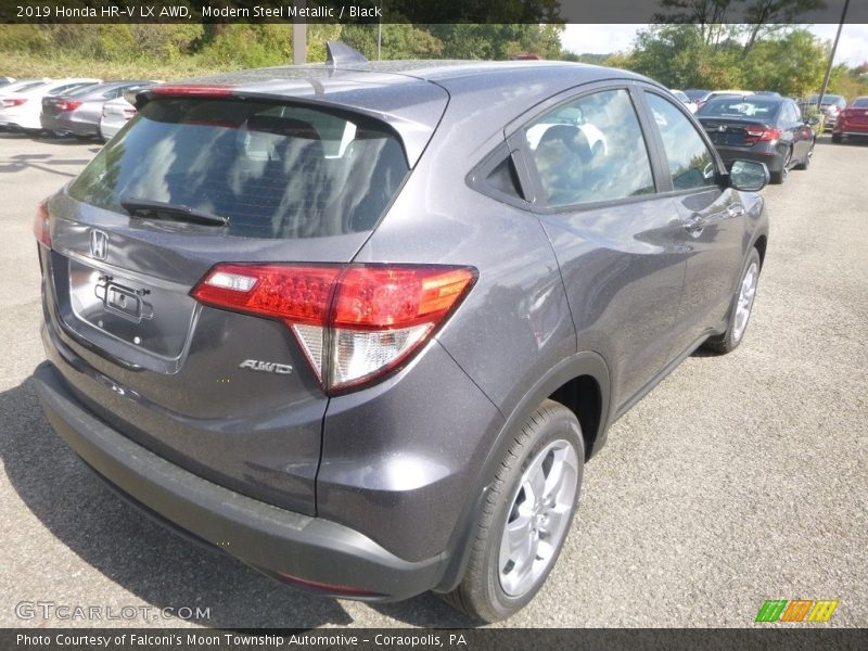 Modern Steel Metallic / Black 2019 Honda HR-V LX AWD