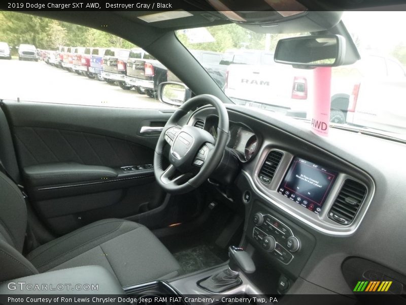 Destroyer Gray / Black 2019 Dodge Charger SXT AWD