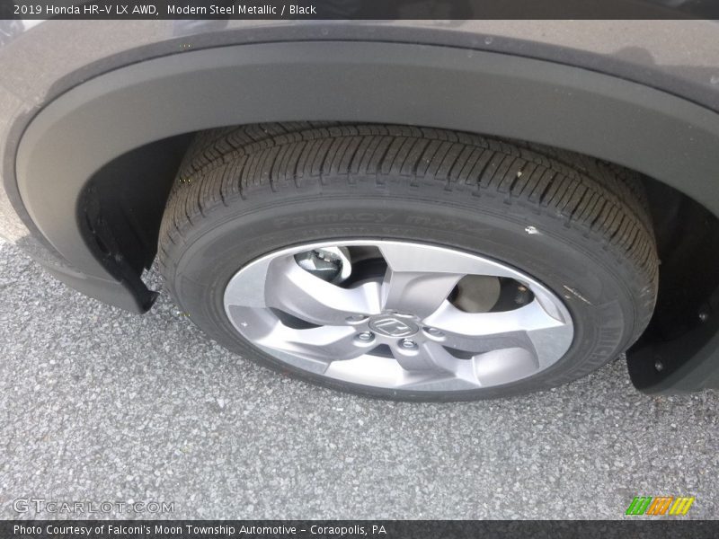 Modern Steel Metallic / Black 2019 Honda HR-V LX AWD