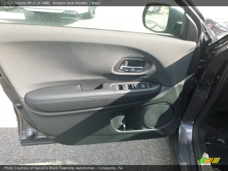 Modern Steel Metallic / Black 2019 Honda HR-V LX AWD