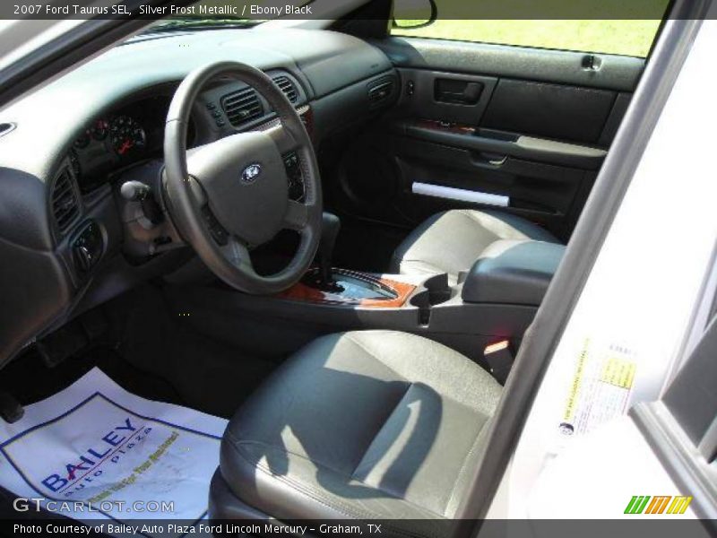 Silver Frost Metallic / Ebony Black 2007 Ford Taurus SEL