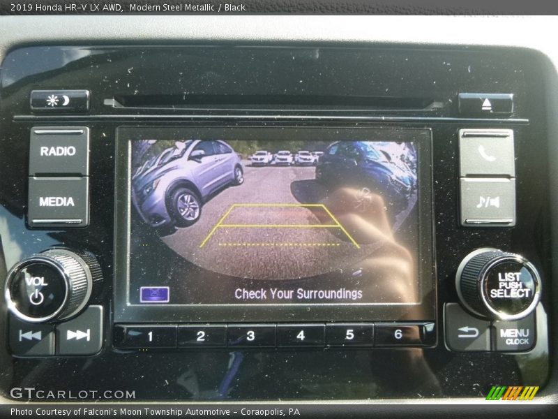 Modern Steel Metallic / Black 2019 Honda HR-V LX AWD