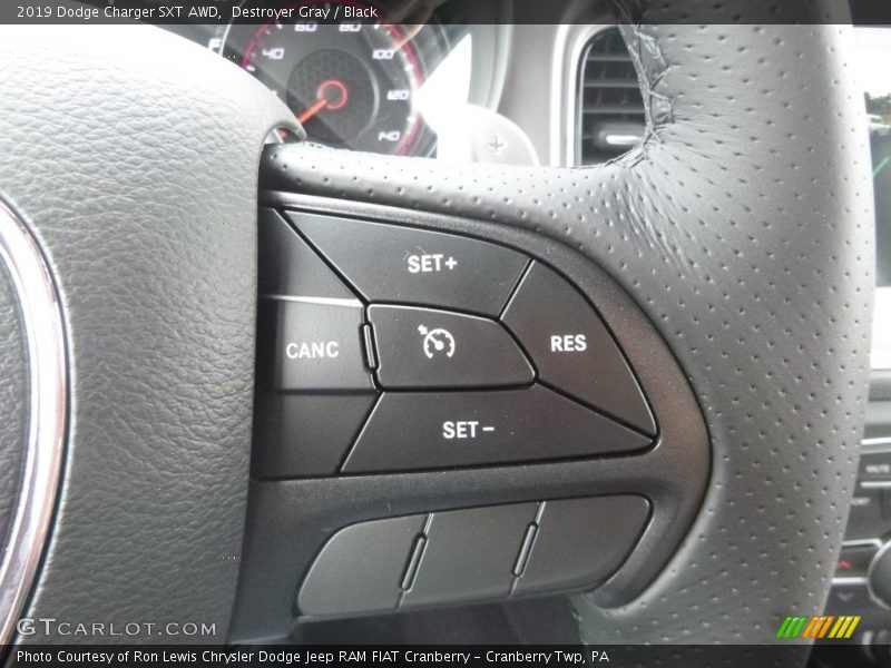 Destroyer Gray / Black 2019 Dodge Charger SXT AWD