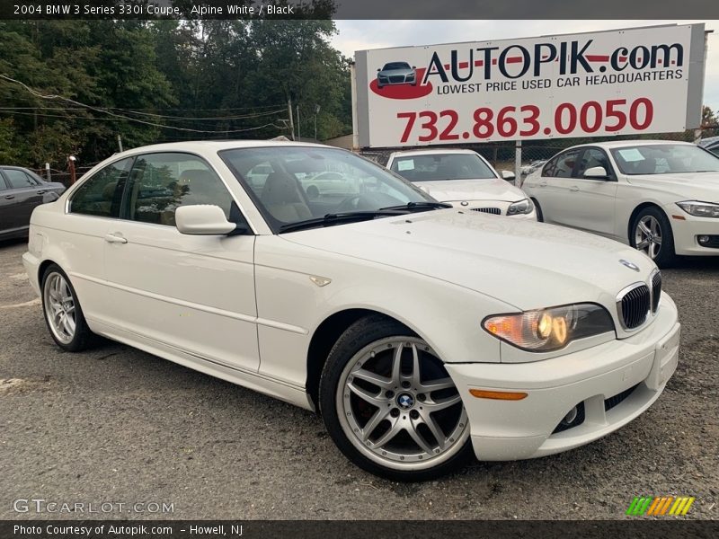 Alpine White / Black 2004 BMW 3 Series 330i Coupe