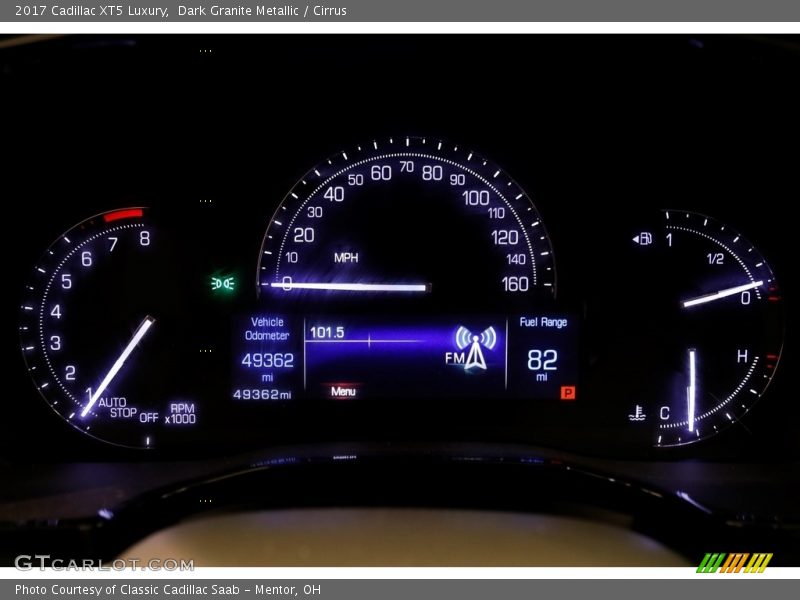 Dark Granite Metallic / Cirrus 2017 Cadillac XT5 Luxury