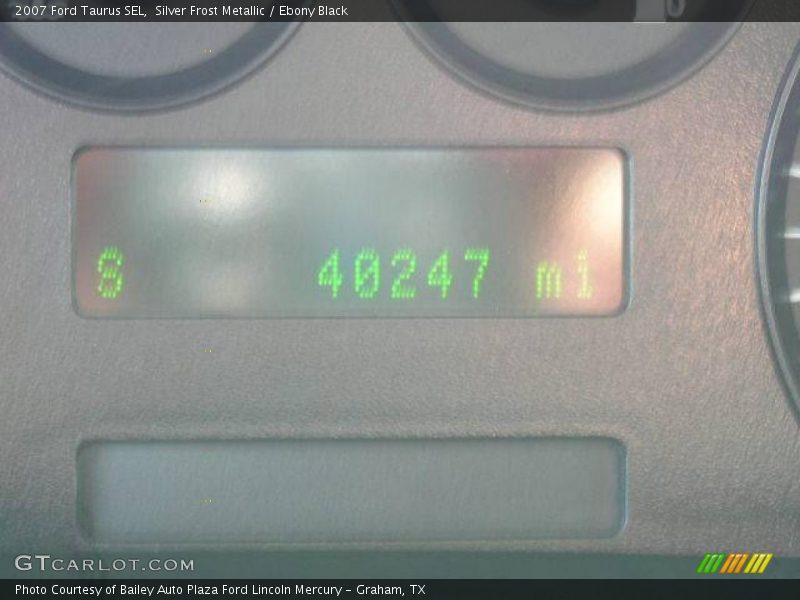 Silver Frost Metallic / Ebony Black 2007 Ford Taurus SEL