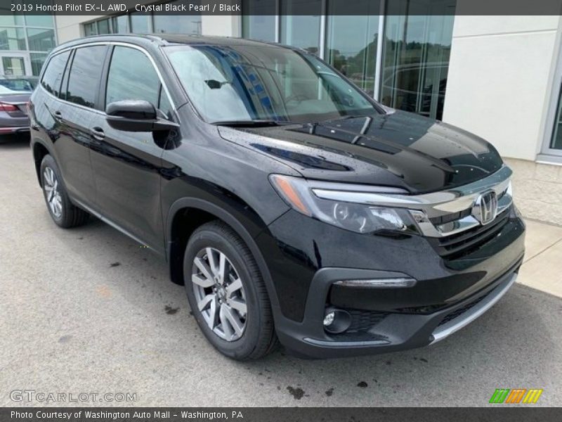 Crystal Black Pearl / Black 2019 Honda Pilot EX-L AWD