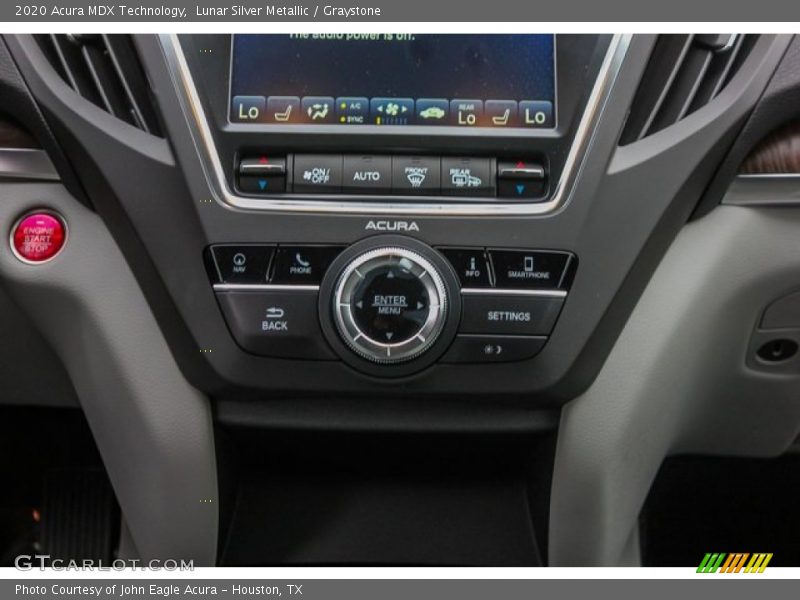 Lunar Silver Metallic / Graystone 2020 Acura MDX Technology