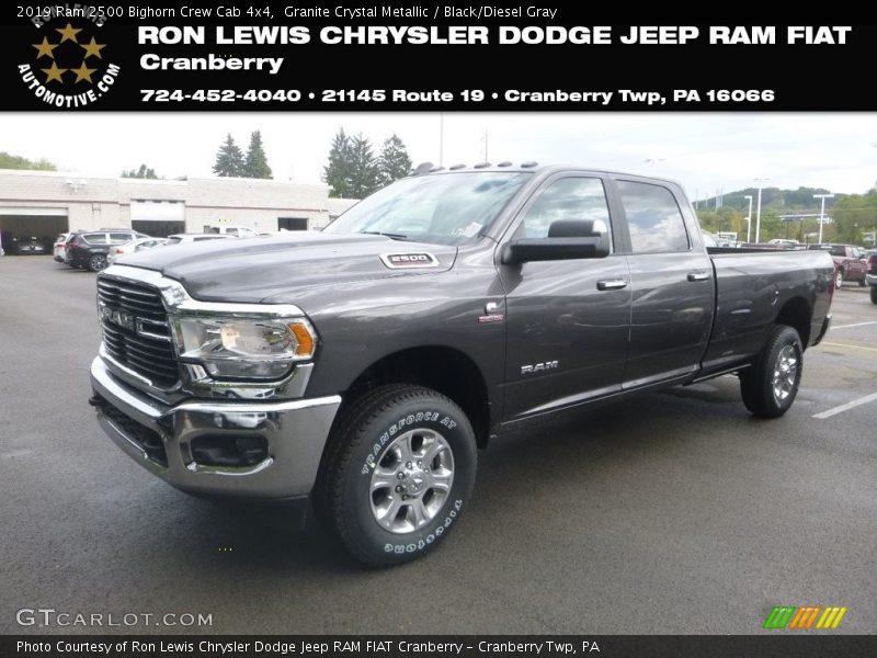 Granite Crystal Metallic / Black/Diesel Gray 2019 Ram 2500 Bighorn Crew Cab 4x4