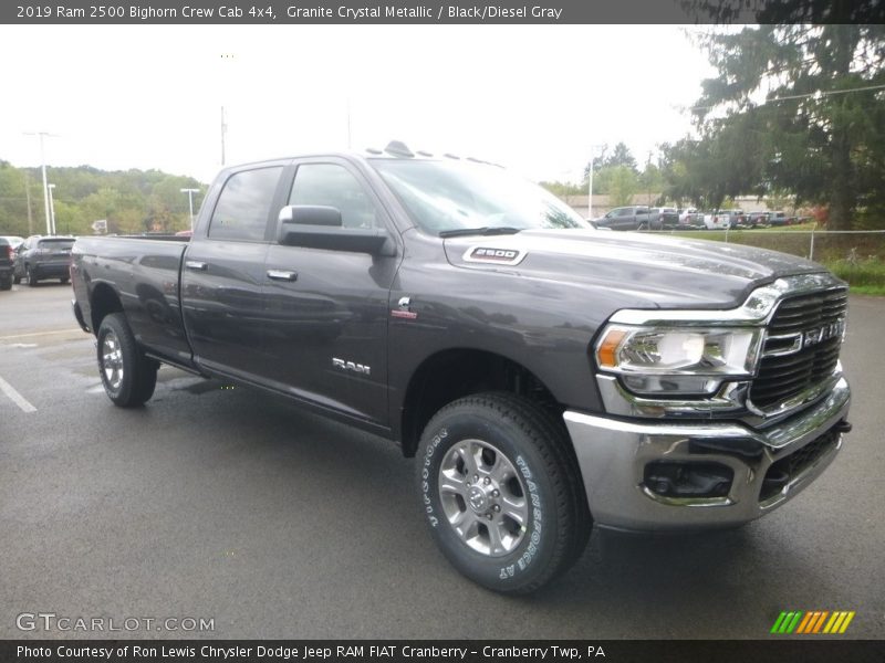 Granite Crystal Metallic / Black/Diesel Gray 2019 Ram 2500 Bighorn Crew Cab 4x4