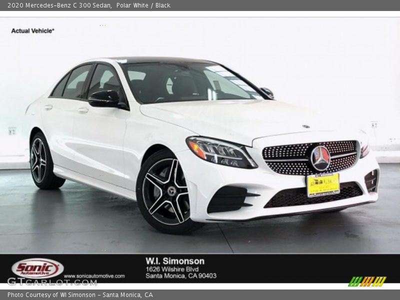 Polar White / Black 2020 Mercedes-Benz C 300 Sedan