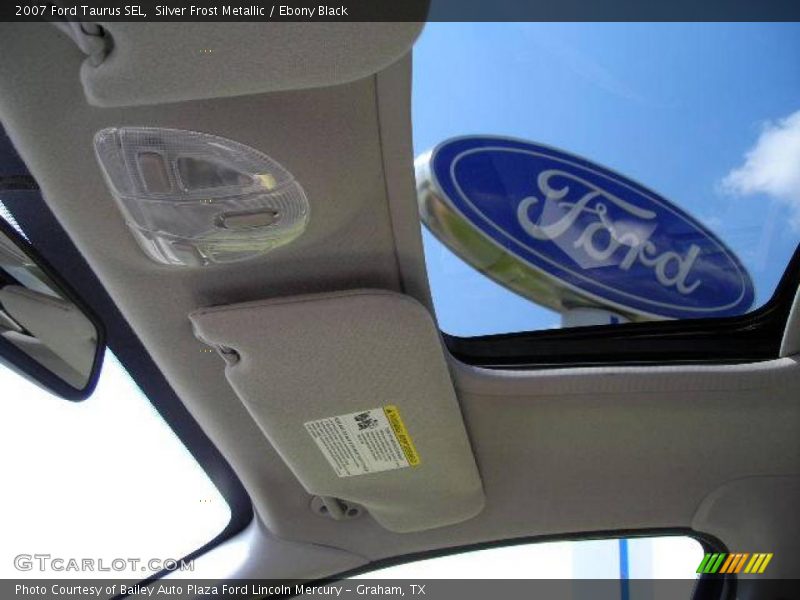 Silver Frost Metallic / Ebony Black 2007 Ford Taurus SEL