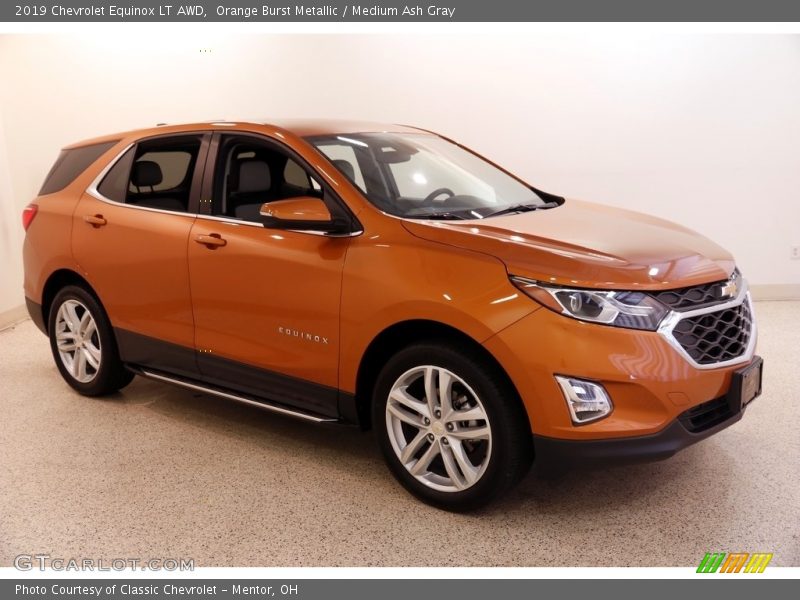 Orange Burst Metallic / Medium Ash Gray 2019 Chevrolet Equinox LT AWD