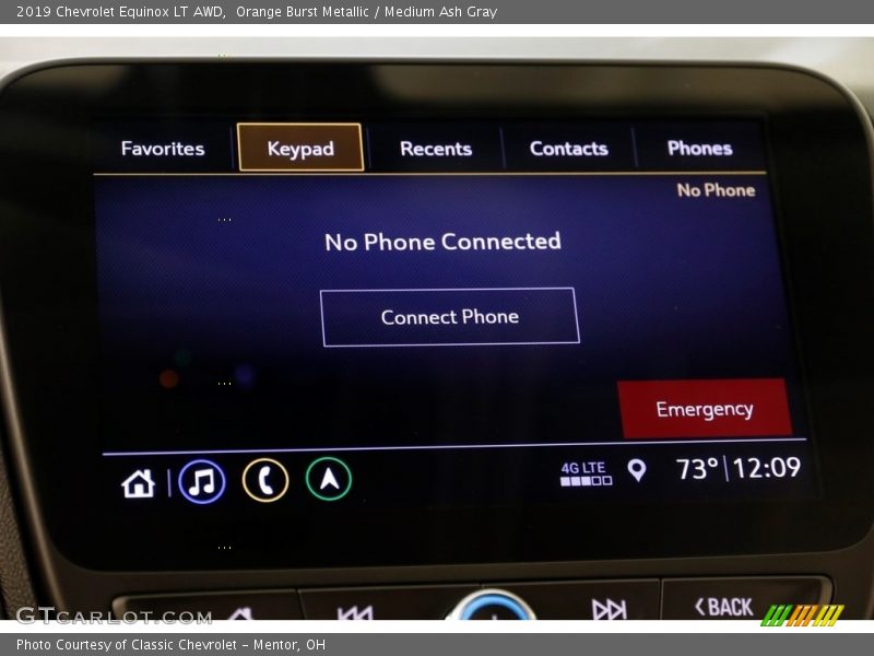 Orange Burst Metallic / Medium Ash Gray 2019 Chevrolet Equinox LT AWD