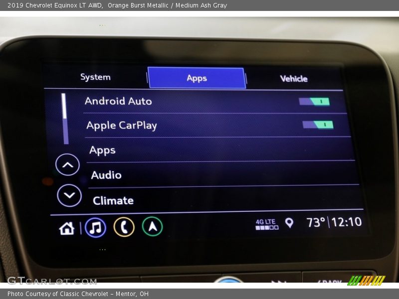 Orange Burst Metallic / Medium Ash Gray 2019 Chevrolet Equinox LT AWD