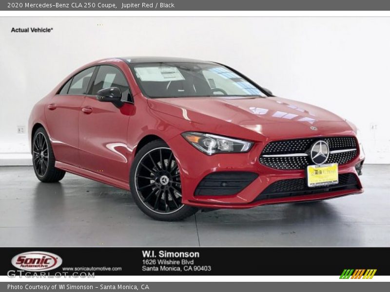 Jupiter Red / Black 2020 Mercedes-Benz CLA 250 Coupe