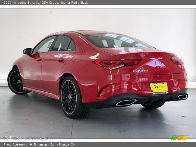 Jupiter Red / Black 2020 Mercedes-Benz CLA 250 Coupe