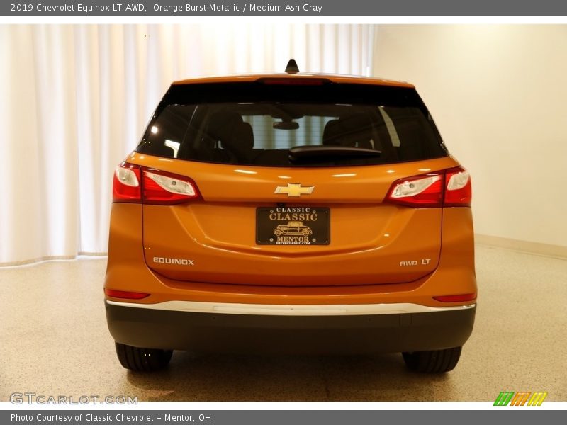 Orange Burst Metallic / Medium Ash Gray 2019 Chevrolet Equinox LT AWD