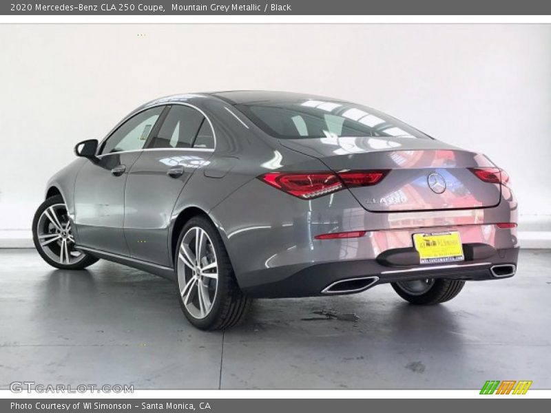 Mountain Grey Metallic / Black 2020 Mercedes-Benz CLA 250 Coupe