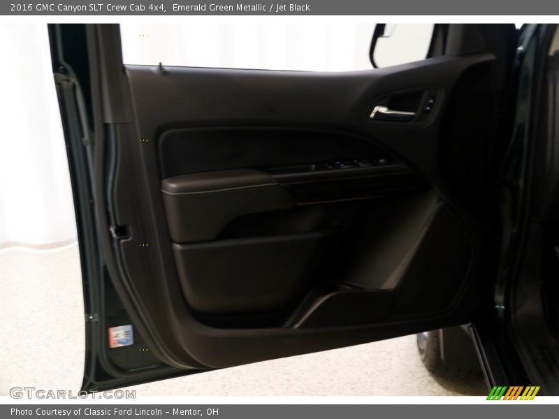 Emerald Green Metallic / Jet Black 2016 GMC Canyon SLT Crew Cab 4x4