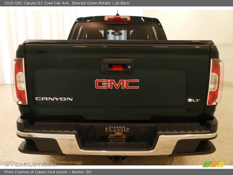 Emerald Green Metallic / Jet Black 2016 GMC Canyon SLT Crew Cab 4x4