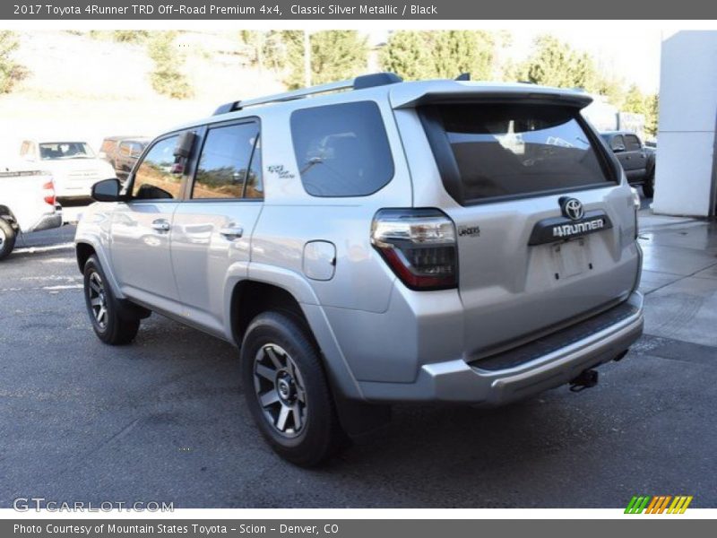 Classic Silver Metallic / Black 2017 Toyota 4Runner TRD Off-Road Premium 4x4