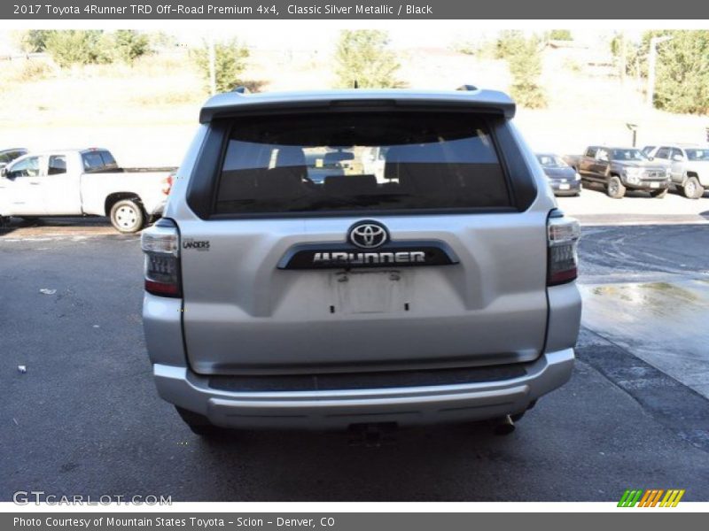 Classic Silver Metallic / Black 2017 Toyota 4Runner TRD Off-Road Premium 4x4