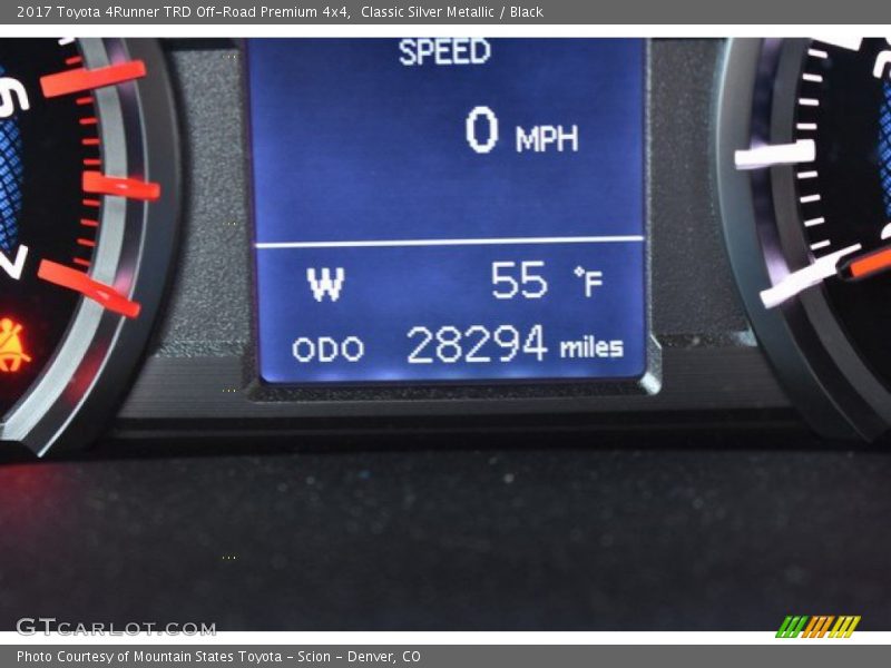 Classic Silver Metallic / Black 2017 Toyota 4Runner TRD Off-Road Premium 4x4