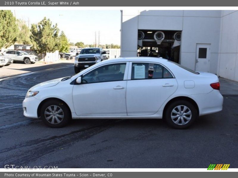 Super White / Ash 2010 Toyota Corolla LE