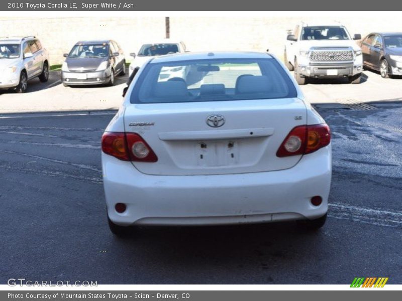 Super White / Ash 2010 Toyota Corolla LE