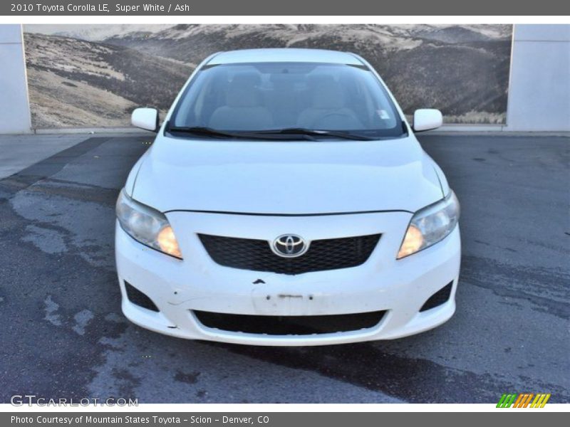 Super White / Ash 2010 Toyota Corolla LE