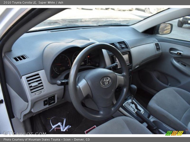 Super White / Ash 2010 Toyota Corolla LE