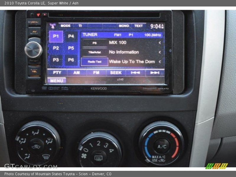 Super White / Ash 2010 Toyota Corolla LE