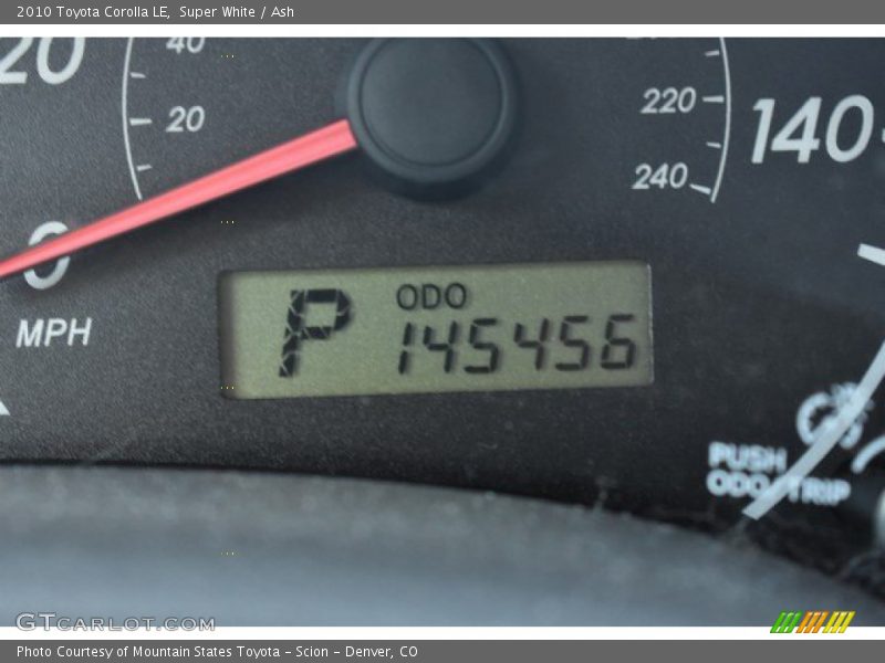 Super White / Ash 2010 Toyota Corolla LE