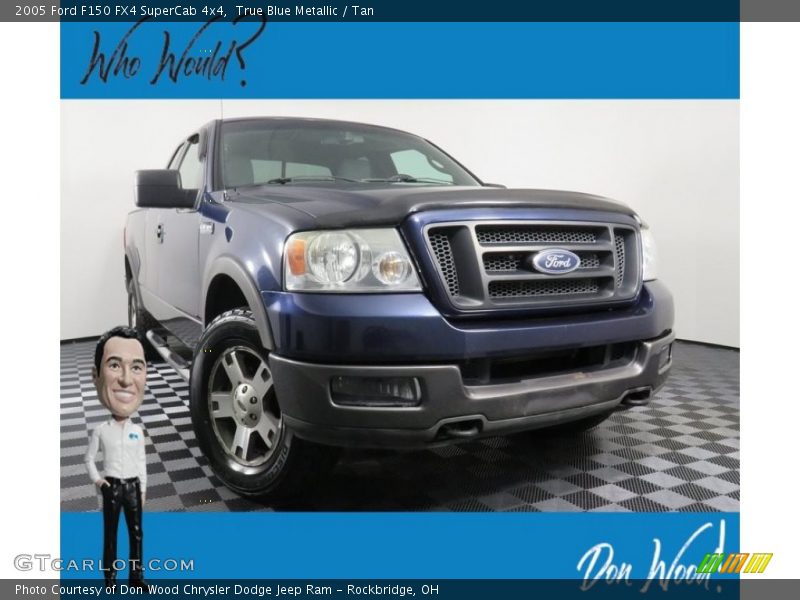 True Blue Metallic / Tan 2005 Ford F150 FX4 SuperCab 4x4