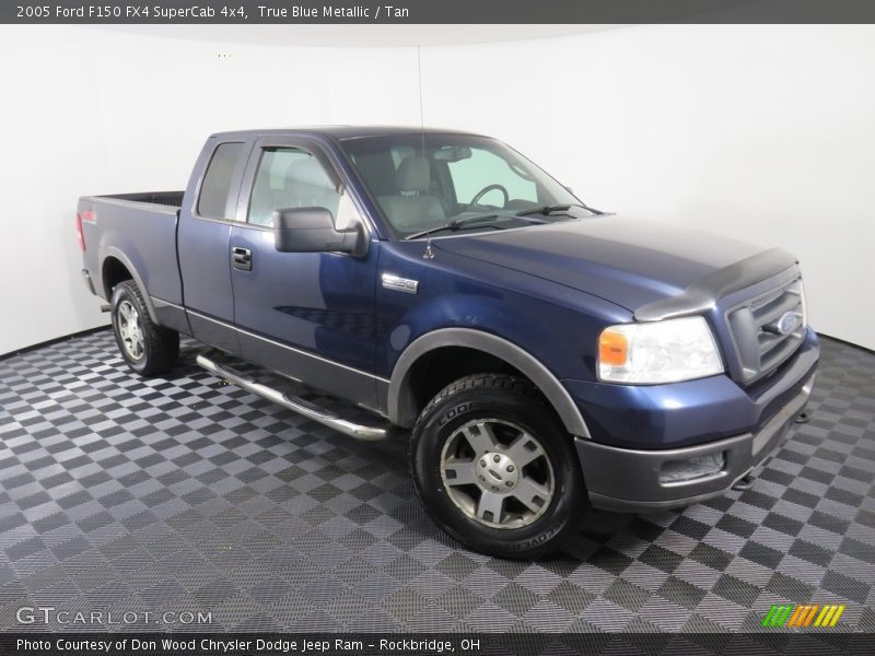 True Blue Metallic / Tan 2005 Ford F150 FX4 SuperCab 4x4